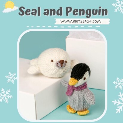 Seal and Penguin - knitting pattern