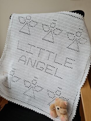 Little Angel Filet Blanket