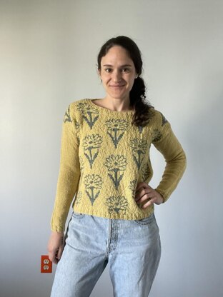 Daisy Doodle Pullover