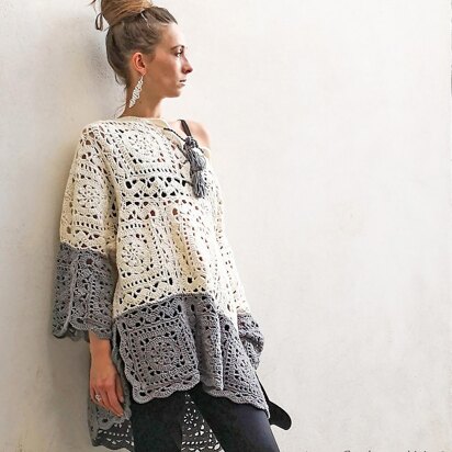 Ravenna Poncho-Sweater