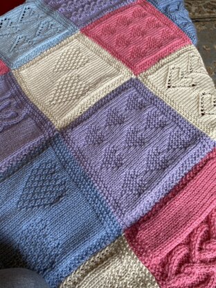 Heart Patchwork Blanket