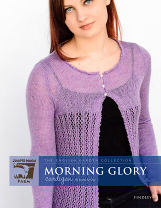 Morning Glory Cardigan in Juniper Moon Farm Findley - Downloadable PDF