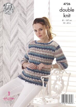 Jacket and Sweater in King Cole DK - 4726 - Downloadable PDF