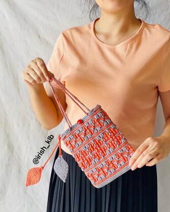 Four Leaf Clover Mosaic Pouch