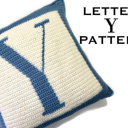 Letter Y Throw Pillow