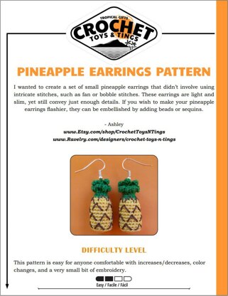 Pineapple Earrings