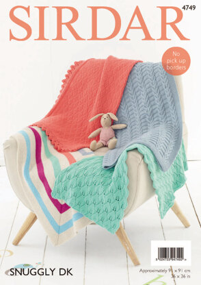 Blankets in Sirdar Snuggly DK - 4749 - Downloadable PDF