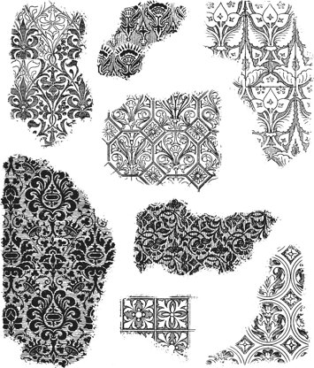 Stampers Anonymous Tim Holtz Cling Stamps 7"X8.5" - Fragments