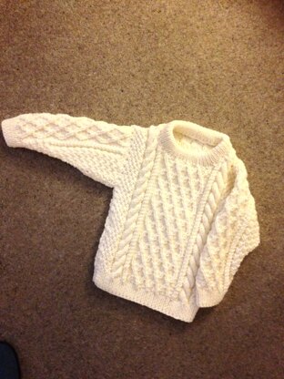 Childs Aran sweater