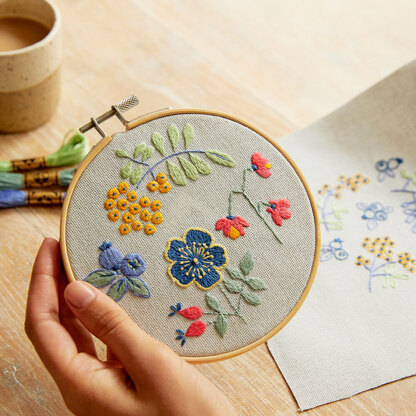 DMC Mindful Making The Forest Fruits Embroidery Kit