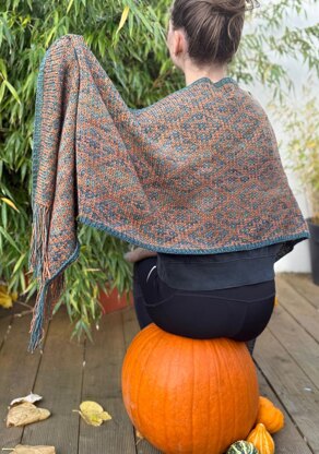 Pumpkin Vines Shawl