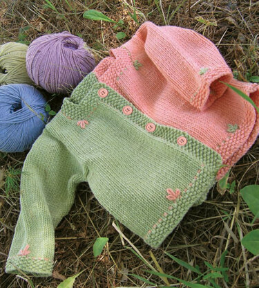 Running Stitch Cardigan in Knit One Crochet Too Dungarease - 1916
