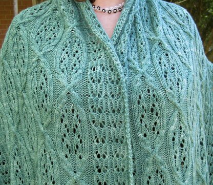 Buzen Cable Lace Shawl