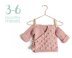 Size 3-6 months- NEO Crochet Crossed Baby Jacket