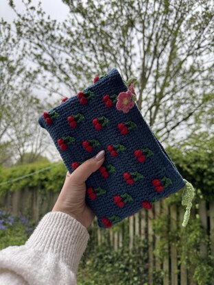 Cherry Book Sleeve Pouch