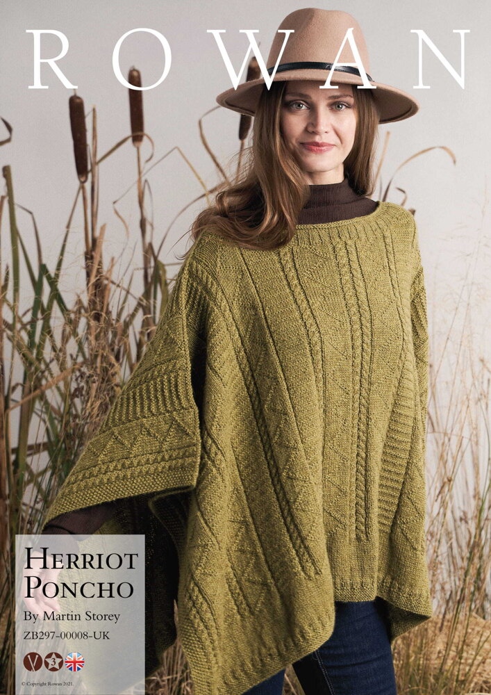 Herriot Poncho in Rowan Moordale ZB297 00008 UK Downloadable PDF