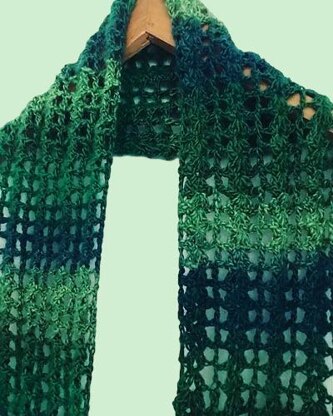 Woodland Crochet Scarf