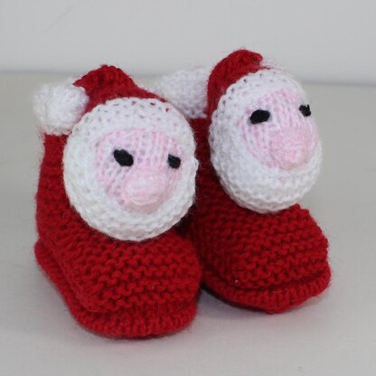 Baby Santa Head Hat and Booties