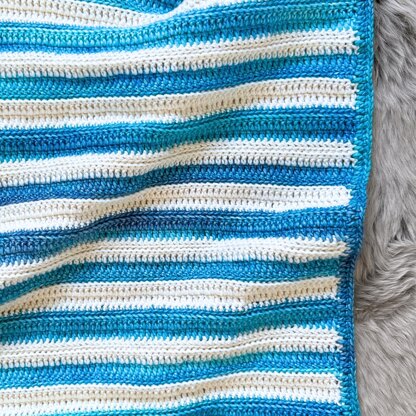 Layered Lines Baby Blanket