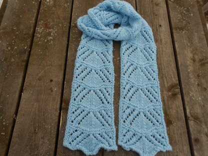 Winters Ice Lace Scarf