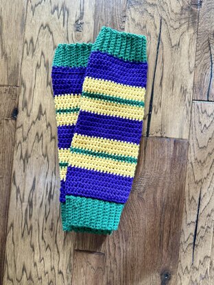 Mardi Gras Leg Warmers