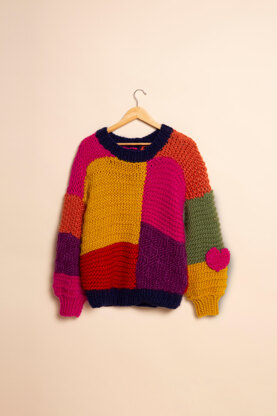 Made with Love by Tom Daley Patch It Up Patchwork Jumper - XXL