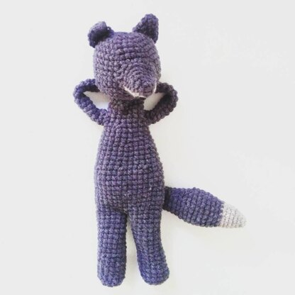 Amigurumi Wolf "Alfred" with Lavender Stuffing