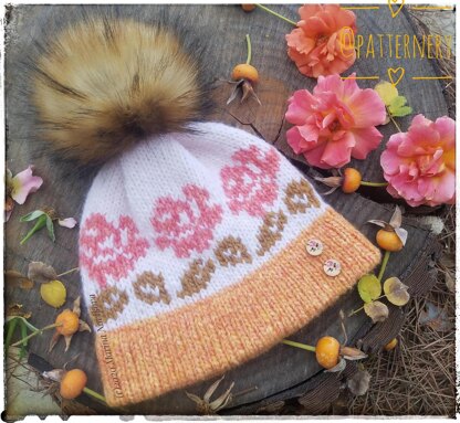 Autumn Rose beanie