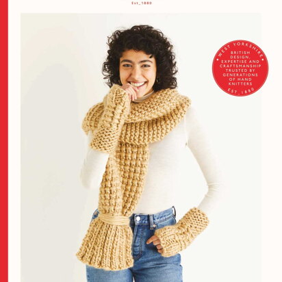 Sirdar 10314 Textured Scarf & Wrist Warmers in Adventure PDF