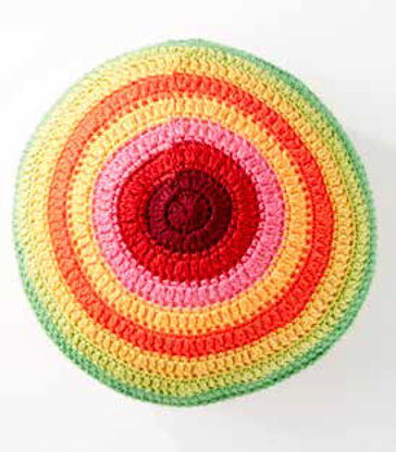 Color Wheel Pillow in Caron Simply Soft and Simply Soft Brites - Downloadable PDF