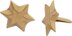 Creative Impressions Metal Paper Fasteners 50/Pkg - Brushed Gold 6-Point Star