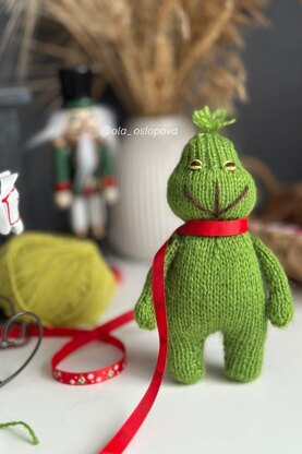 Christmas Grinch knitting pattern