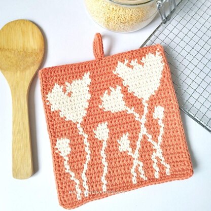 Poppy Field Potholder