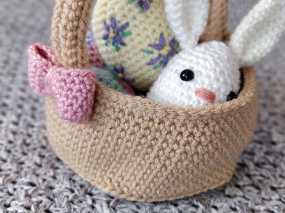 Easter bunny egg basket
