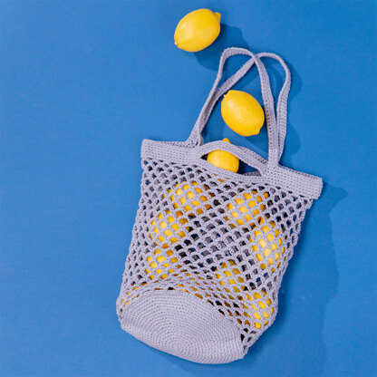 Essential String Shopping Bag - Free Crochet Pattern in Paintbox Yarns Recycled Cotton Worsted