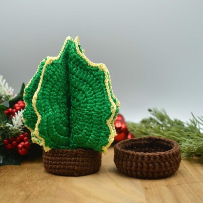 Holly Christmas Tree Coasters