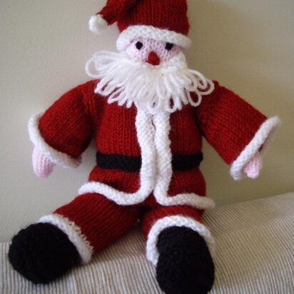 Santa knitted toy