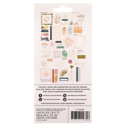 American Crafts Heidi Swapp - Care Free Ephemera Die-Cuts 94/Pkg