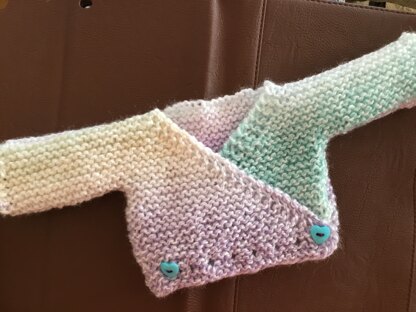 Preemie Crossover Cardigan