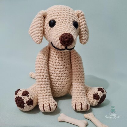 Lenny the Labrador - UK Terminology - Amigurumi