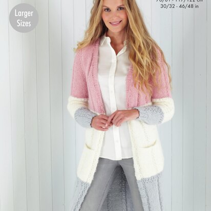 Cardigans in King Cole Timeless Chunky - 5623 - Downloadable PDF