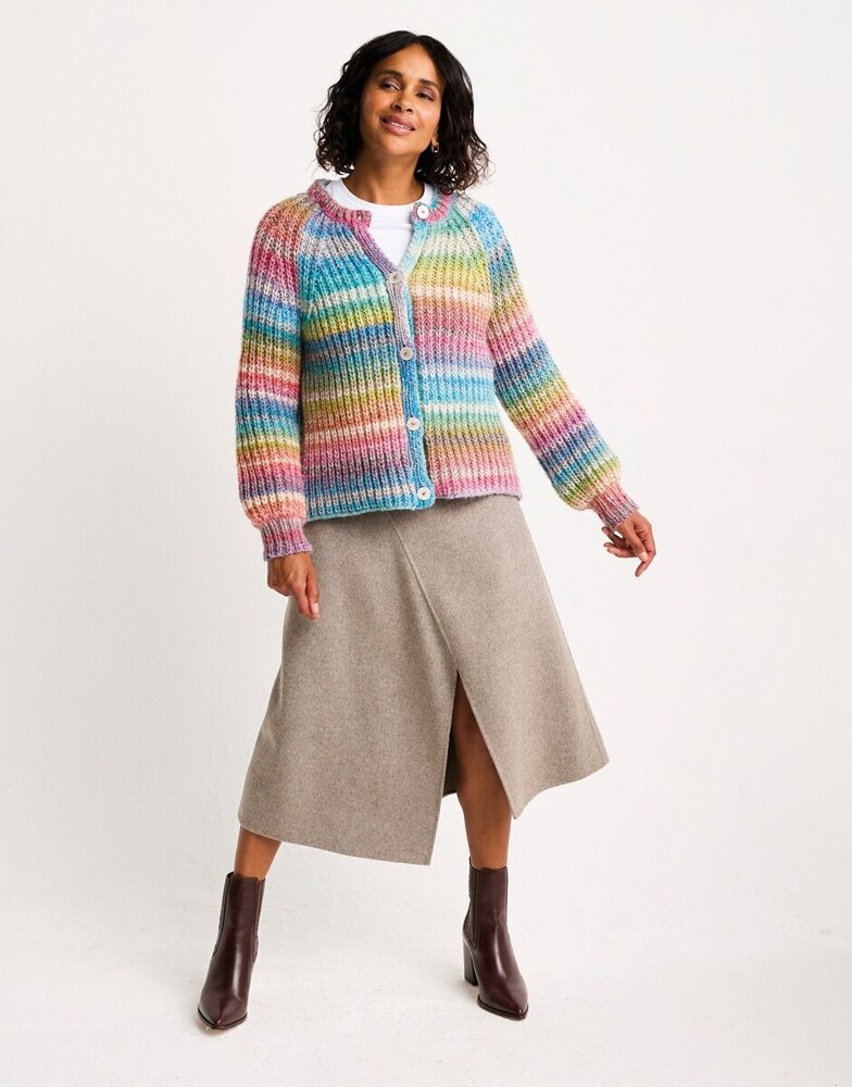Metamorphic Cardigan Knitting Pattern in Sirdar Jewelspun With