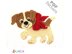 Puppy dog crochet applique pattern