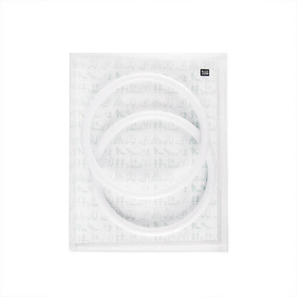 Rico Small Round Plastic Bag Handles - White