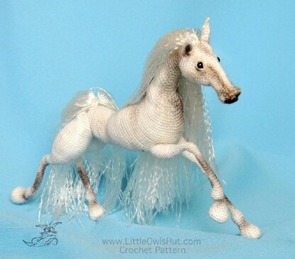 043 Horse White Dream with wire frame Amigurumi Ravelry