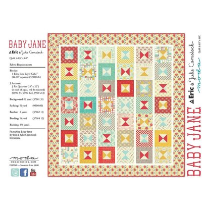 Moda Fabrics Baby Jane Quilt - Downloadable PDF