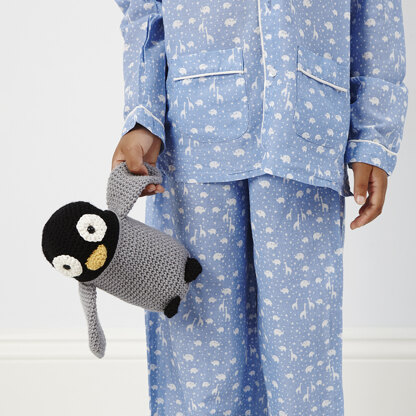 Perry the Penguin - Toy Crochet Pattern for Kids in Debbie Bliss Rialto DK