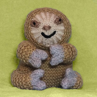 Sloth choc orange cover / toy - knitting pattern