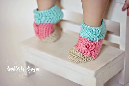 Big Bold Cabled Slipper Socks & Footies (Kids)