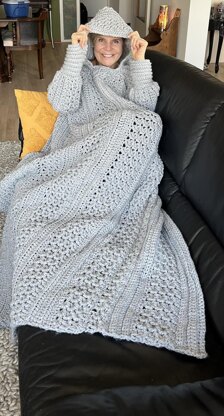 SNUGGLY SOFA SWEATER-Pattern-English USA & Dutch